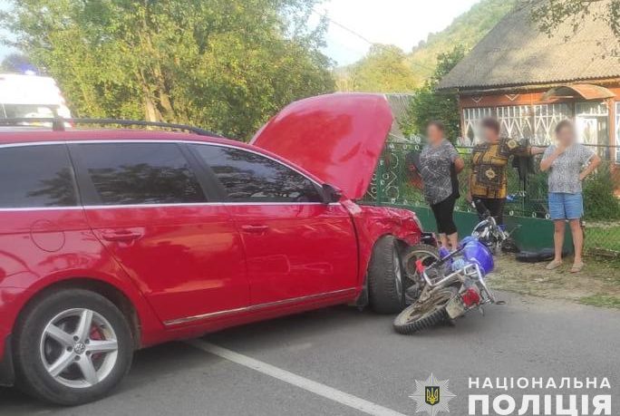 Внаслідок ДТП на Львівщині травмувалися 13-річний мотоцикліст та його 16-річна пасажирка